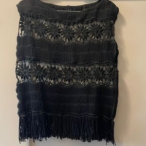 Alice + olivia crochet top